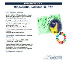 Workshop: MIGRACIONS. INCLUSIÓ I CIUTAT