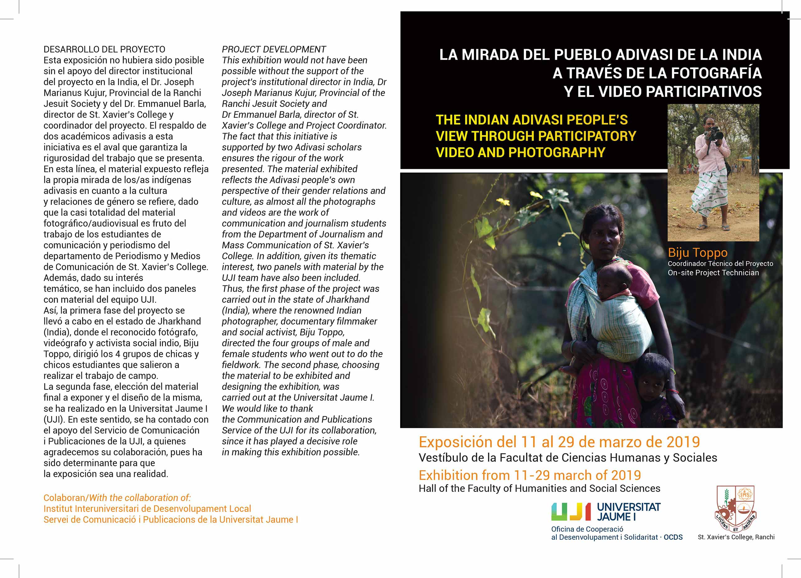 EXPOSICIÓN: La mirada del pueblo adivasi de la India a través a fotografía y el vídeo participativos