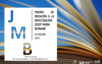 IX EDICIÓN DEL PREMIO DE INICIACIÓN A LA INVESTIGACIÓN «JOSÉ MARÍA BERNABÉ»
