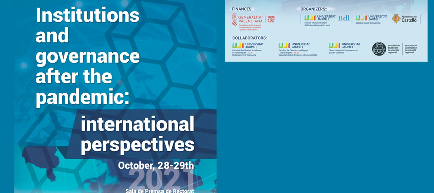 II Workshop de Transparencia y Buen Gobierno: «Institutions and governance after the pandemic: International perspectives»