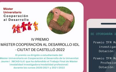 IV Premio Máster en Cooperación al Desarrollo IIDL-Ciutat de Castelló