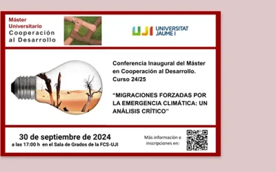 Conferencia Inaugural del Máster Universitario en Cooperación al Desarrollo. Curso 24/25