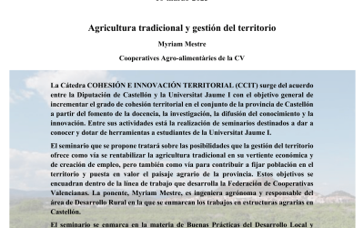 Seminario Cátedra Cohesión e Innovación Territorial