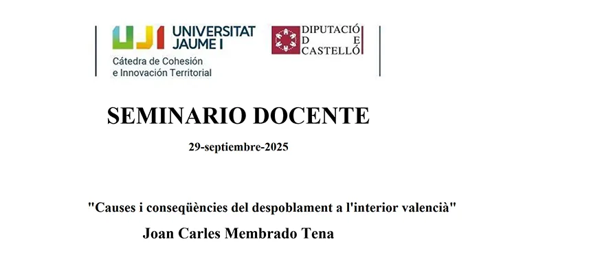 Seminario Cátedra de Cohesión e Innovación Territorial